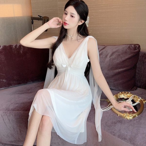 Lace Kiss Satin Nightgown