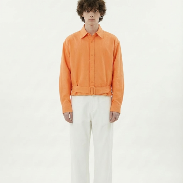 Arno Belted Top-VQR5J013 –Vivid Orange