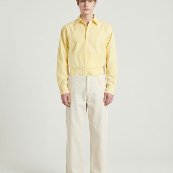 Arno Belted Top-VQR5J013 -Butter Yellow